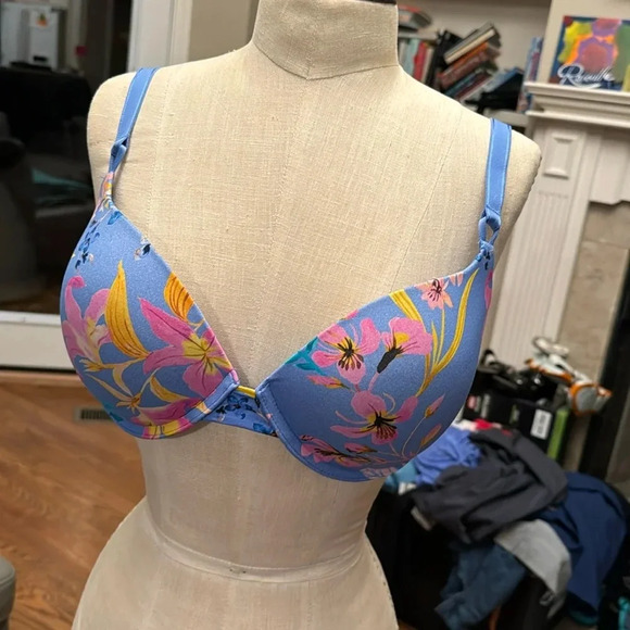 Soma Embraceable Tailored Push Up floral print bra size 34DD - Picture 1 of 5